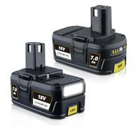 PDstation P108 7.0Ah 2Pack Replacement for Ryobi Battery 18V Li-ion with LED Indicators Compatible with Ryobi 18V Battery P108 RB18L15 RB18L50