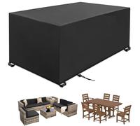 PDSYCB Garden Furniture Covers Waterproof 120x120x70cm Outdoor Patio Rattan Cube Table Covers All Season UV & Weather Protection Furniture Cover Customized of any shape & size