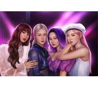PDSYUCHEN 1000 Pieces - Colorful Fun Puzzle - Poster - Gifts - Korea Group Band Blackpinks Art Pictures - Family Stress Reduction Games - Home Decoration - Tz240Kj