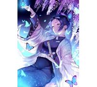 PDSYUCHEN 1000 Pieces ,Colorful Puzzles ,Demons Kochou Shinobus Classic Japanese Animes Poster ,Children'S Personalised Challenge Toys - Tz125Kj