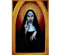 PDSYUCHEN 1000 Pieces ,Difficult Jigsaw ,Horror Film The Nuns Poster, Family Stress Reduction Games ,Adults Challenge Game Gifts - Jw98Th