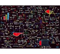 PDSYUCHEN 1000 Pieces Jigsaw Puzzles - Difficult Jigsaw - Mathss Formulass Fun Poster - Memory Cognition Game - Adult Stress Relief Game Art Picture - Jw86Th