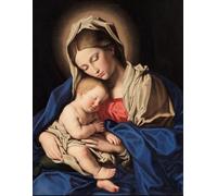 PDSYUCHEN 1000 Pieces Puzzles - The Madonna Retro Art Oil Paintings - Home Decoration - Elderly Memory Cognition Games - Family Stress Reduction Games - Jw71Th