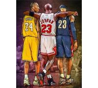 PDSYUCHEN Puzzle 1000 Pieces ，Pictures ，Difficult Jigsaw ，Colorful ，Basketball Player 23 Art Poster ，Adult Personalised Challenge Toys - Tz399Kj