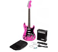 Jaxville Pink Punk ST Style Electric Guitar Pack
