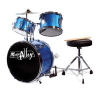 Music Alley Junior Drum Kit with Drum Stool & Drumsticks