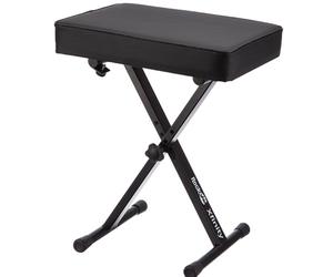 PDT RockJam Adjustable Padded Bench Black Keyboard stand