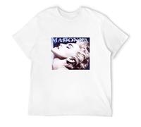 PDTDAJNN Madonna T Shirt True Blue Vinyl Cd Cover Tee White XL