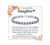 PDTU Gifts for Mum Grandma Auntie Daughter Niece Sister Best Friend Cubic Zirconia Bracelet Presents for Women Girls│Sparkling Bracelets Anniversary Wedding Christmas Gifts