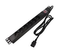 PDU-06E-0200-IEC-BK Power Strip: Fusing Sockets: 6 230VAC 10A Black 2