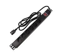 PDU-06F-0200-IEC-BK Power Strip: Fusing Sockets: 6 230VAC 10A Black 2