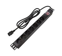 PDU-07F-0200-IEC-BK Power Strip: Fusing Sockets: 7 230VAC 10A Black 2