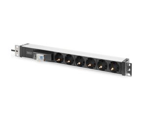 PDU 19 rack power strip 6x Schuko 2m 1x Digitus DN-95417