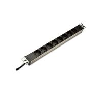 PDU 19 rack power strip, 8x earthing socket, 2.0m DN-95401