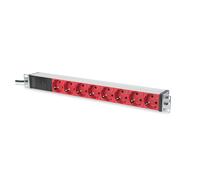 PDU 19 Rack Power Strip 8x Red Digitus DN-95410-R