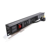 PDU C13 IEC Sockets with UK Plug Power Distribution Units Horizontal 6/8/12 Way