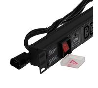 PDU C13 Sockets 8 Way with C14 IEC Plug Power Distribution Unit SURGED 1.8m