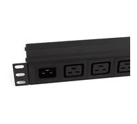 PDU C20 IEC Inlet to C19 Sockets 8 Way Power Distribution Unit Horizontal 1U