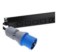 PDU COMBO 4 x C19 Sockets 20 x C13 IEC Sockets to 16A Commando Vertical Unit 3m