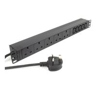 PDU COMBO 5 x UK Sockets 5 x C13 IEC Sockets 13A Plug Power Distribution Unit 3m