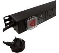 Kenable Pdu Uk Sockets 12 Way With Uk Plug Power Distribution Unit Vertical Surged 3M