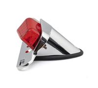 PDURMBUAB 1pc Motorcycle Accessories Motorbike Rear Brake Tail Light Universal Rear Running Stop(Chrome)