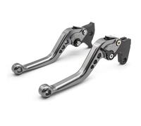 PDURMBUAB Clutch Brake Lever Motorcycle Scooter Left Right Disc Brake Levers CNC for Vespa for GT125 GT200 GTS250 GTS300(Grey,147mm)