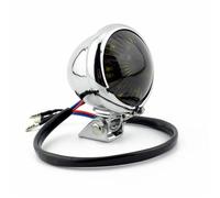 PDURMBUAB Modified Taillights Cruise Metal Brake Lights Running Round Motorcycle Accessories Retro Rear Running Stop(Type E)