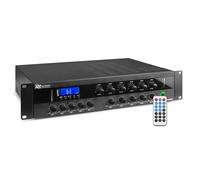 PDW500MP3 500W Multi Zone Amplifier - 6 Zone 100V Line Mixer for PA System
