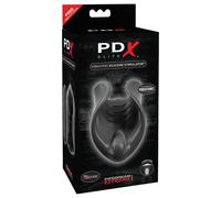 PDX Elite - Silicone Vibrating Penis Massager (Black)