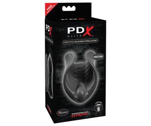 PDX Elite - Silicone Vibrating Penis Massager (Black)