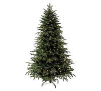PE Artificial Christmas Tree, Eco-friendly and Odor-free, Features A Metal Base, Easy Assembly, Ideal for Home and Commercial Holiday Decor(2.1m/7ft)