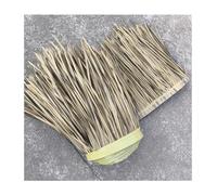PE Artificial Palm Roll 0.5mx1m Artificial Fur Grass Roof,PE Fake Thatch Plastic Straw Roof for Tiki Bar Garden Patio Gazebos Wall Decoration,So Have 15 Year Life(Yellow f,0.5x10m/1.64X32.8ft)