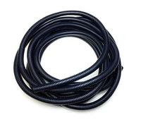 PE Black Corrugated Flexi Pipe Tube Non-Split 13mm - 2m