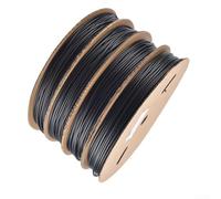 PE Black Heat Shrink Tubing Roll 100m with 2:1 Shrink Ratio for For wire Bundle Management and Electronic Component Shielding (8mm)