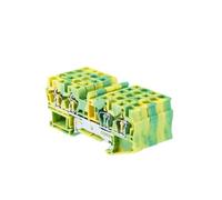 PE Din Rail Terminal Blocks ST-4-QUATTRO PE Connectors Pull Type Four Conductor Spring Ground Wire Conductor 10PCS