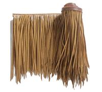 PE Fake Straw Artificial Palm Thatch Simulation Thatch Roll Synthetic Palm Leaves Thatch Roofing Thatch Roofing For Tiki Bar Garden Decoration(Yellow d,0.5x1m/1.64X3.28ft)