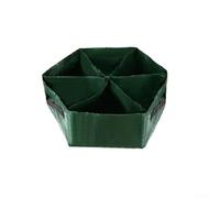 PE Hexagonal Grid Grow Bag for Vegetables Flowers Strawberries Tomato Planters Independent Planting Spaces Breathable Foldable Garden Bag Green 40x40x25cm
