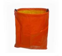 PE Material Leaf Collection Bag with Shoulder Strap for Consistent Performance in Outdoor Horticultural Environments (Orange)