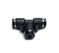 PE PET Pneumatic Quick Connector 5/32 1/4 5/16 3/8 1/2 Inch PU Air Pipe Connector Right-Angle 3-Way Connector 1Pcs(PE-5l32)