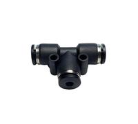 PE PET Pneumatic Quick Connector PU Air Pipe 5/32 1/4 5/16 3/8 1/2 inch PU Air Pipe Connector Right-Angle Tee 3-Way Connector(PE-3l16)