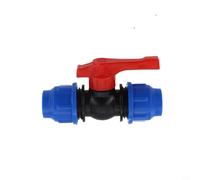 PE Pipe Ball Valve with External Threaded Ends for Water Flow Regulation in Garden Irrigation and Industrial Fluid Control Systems (20mm)