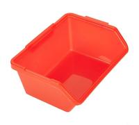 PE Plastic Parts Organizer Box for Workshop Storage - Stackable Component Sorting Tray with Screw & Hardware Classification, 135 x 120 x 6(Small-RED)