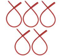 PE Premium Enema Red Latex Catheter 20FR - 5 Pack Flexible Rubber Tubing for Enemas and Colon Cleansing with Free Hose Connector. Recommended for Coffee Enemas, Gerson Therapy, Higher Colon Cleansing
