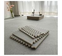 PE Puzzle Exercise Mats Thick Cotton Linen Foam Interlocking Carpet Tiles For Bedroom Gyms Flooring Workout Gym Equipments(Light Gray,30pcs)