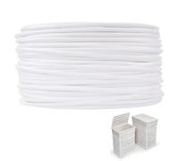 PE Rattan Weaving Strips, Basket Wicker Repair Strands, UV Resistant Replacement Cords, 120FT Long Waterproof Refill Material for Patio Wicker Chairs, Outdoor Dining Tables, Storage Baskets