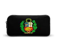 Pe-rus Flag Large Pencil Case Pouch Multifunctional Office Storage Pocket Makeup Bag with Zipper