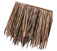 PE Simulation Thatch Simulation Thatch Tile Roof 0.5m X 0.5m Resin Plastic Thatch Durable Thatch Roof Thatch Pavilion Outdoor(Yellow b,8pcs)