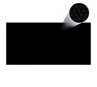Floating Rectangular PE Solar Pool Film 10 x 5 m Black UK NEW