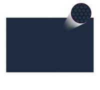 Floating Rectangular PE Solar Pool Film 8 x 5 m Black UK NEW
